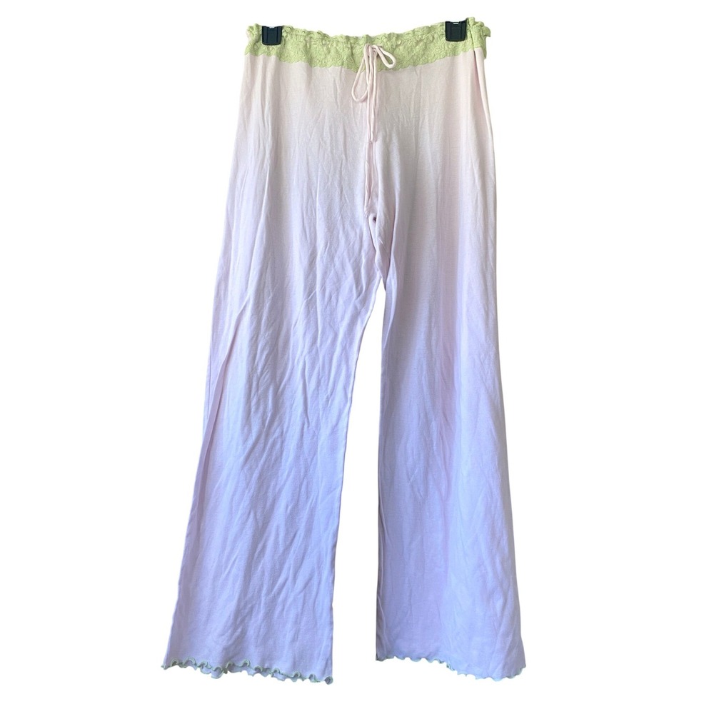 Y2K Hanky Panky‎ Lace Pink Pants Medium Lounge Fairy Glam 2000s Bratz Coquette
